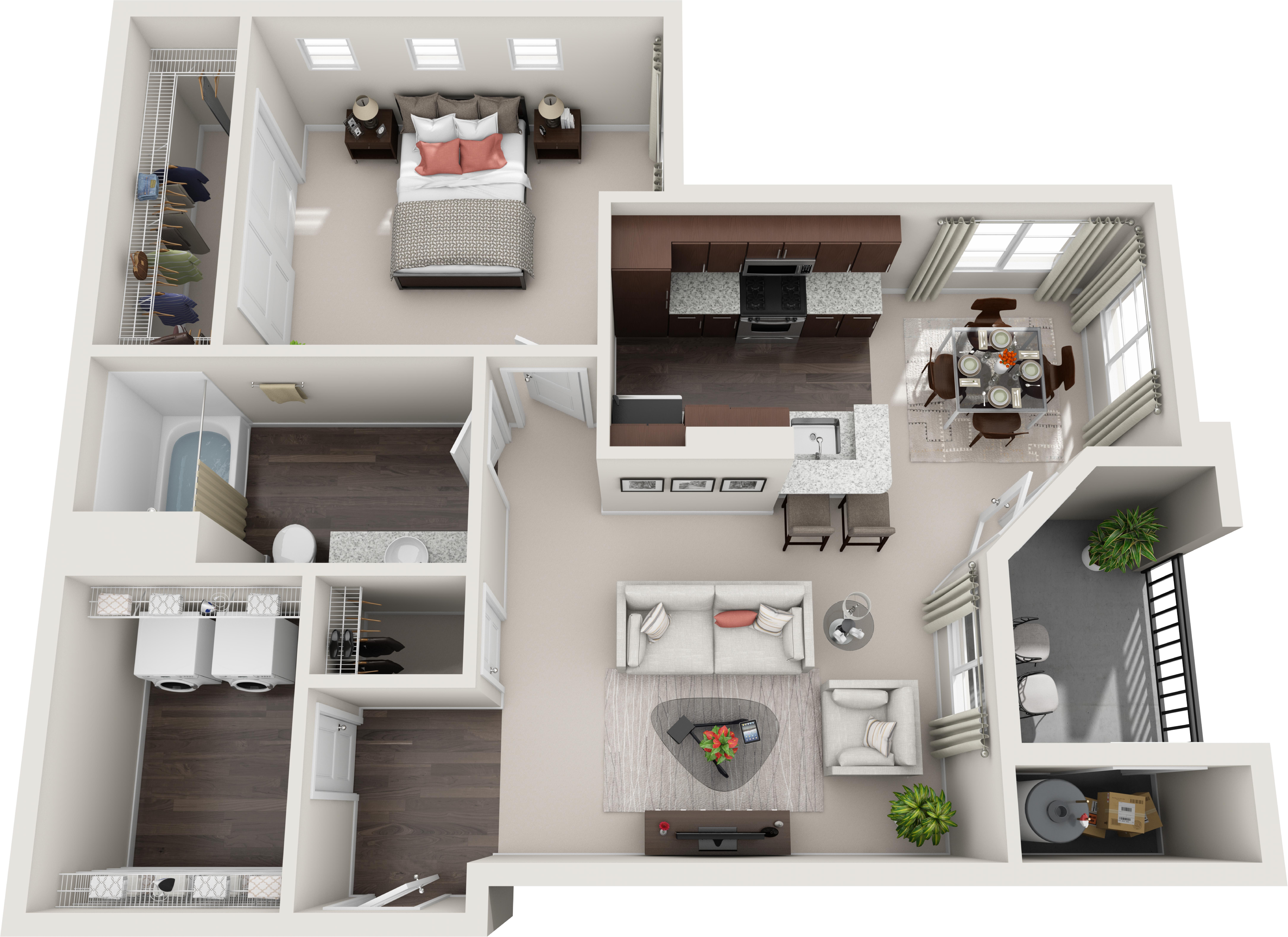 Floor plan layout diagram for A1